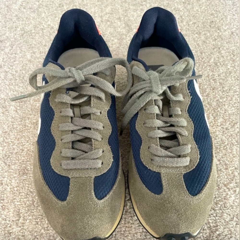 Veja Rio Branco - Navy and Olive Green Sneakers
